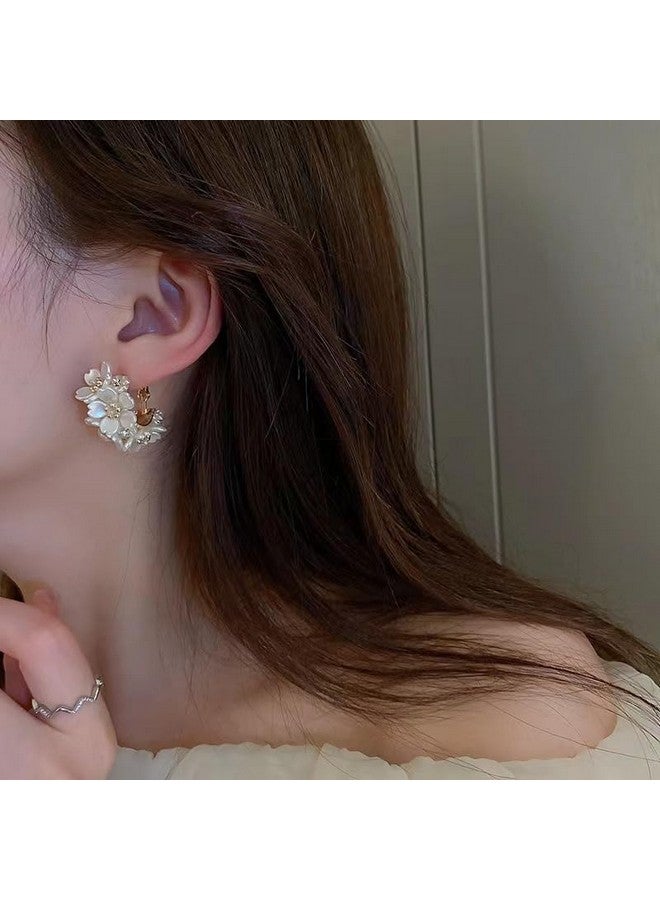 YouBella Jewellery Gifts Celebrity Inspired Stylish Latest Western Ear rings Gold Plated Floral Earrings for Girls and Women (Style 1) - Image 3