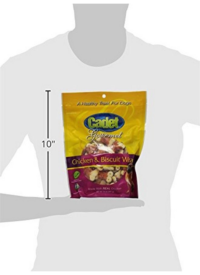 Cadet Cadet Gourmet Chicken Wrapped Biscuit Dog Treats, Training Treats for Small and Large Dogs, Inspected & Tested in USA, 14 oz.  - Image 2