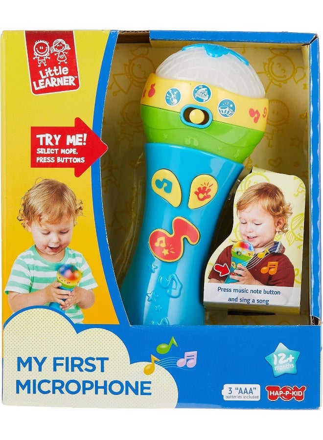 Happy Kids Little Learners Premium My First Microphone - Softly Amplifies Your Little Star’S Voice - Ideal For Toddlers  - Image 2