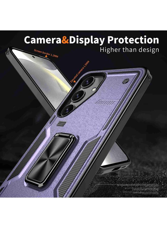 S-TOP Case For Samsung Galaxy S25 5G Ring Holder PC Hybrid TPU Phone Case - Image 5