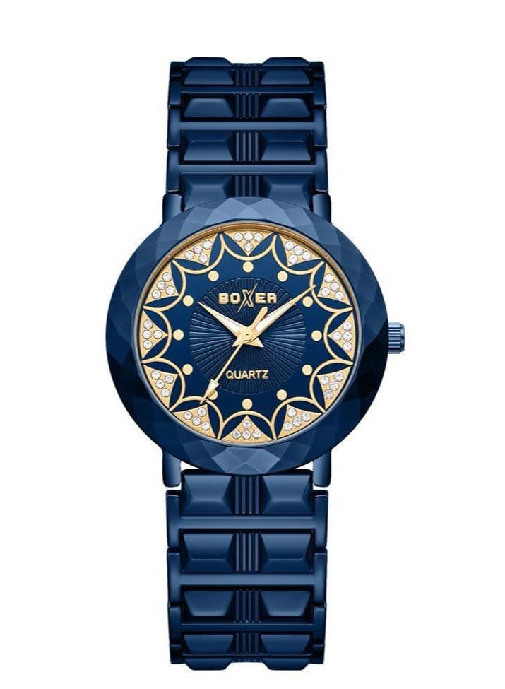 Boxer BX-073-7 Ladies Analog Wrist Watch – Elegant Stainless Steel Strap, Stylish Everyday Fashion Timepiece - Image 1