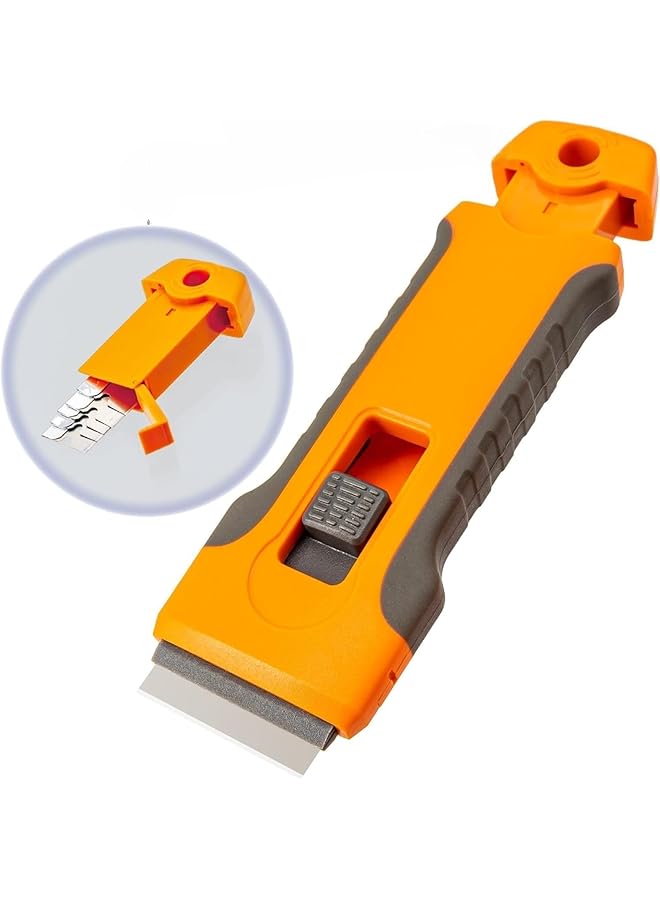 PROMASS Razor Blade Scraper Tool with 5pcs Extra Blades, Cleaning Razor Scraper, Glass Top Stove Scraper for Oven Door, Cooktop Scraper, Glass Scraper Cleaning Paint  - Image 1