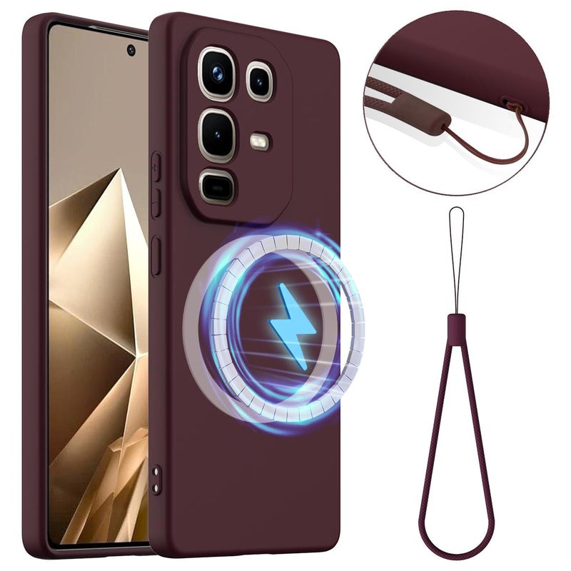 إيروريكس جراب هاتف Infinix Note 50 Pro+ المصنوع من السيليكون المقاوم للصدمات والمقاوم للصدمات (لون أرجواني) - Image 1