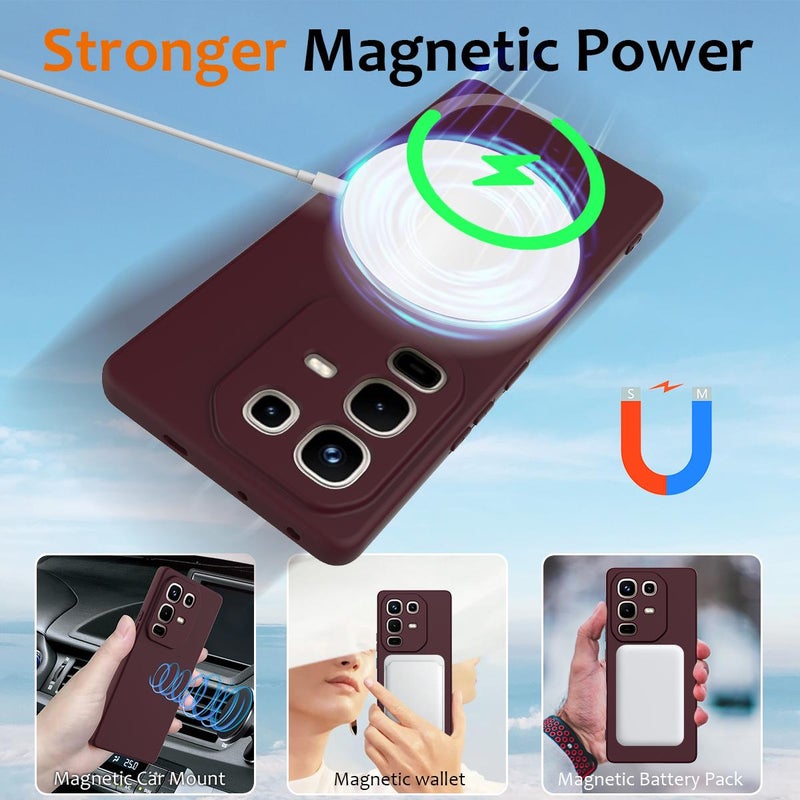 إيروريكس جراب هاتف Infinix Note 50 Pro+ المصنوع من السيليكون المقاوم للصدمات والمقاوم للصدمات (لون أرجواني) - Image 3