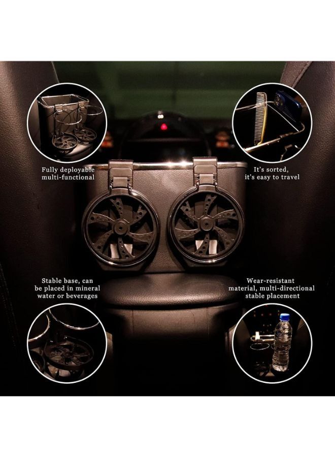 Vehicle-Mounted Tissue Coffee Cup Drink Holder Box Multifunctional Car Organizer for Cup and Bottles - Image 5