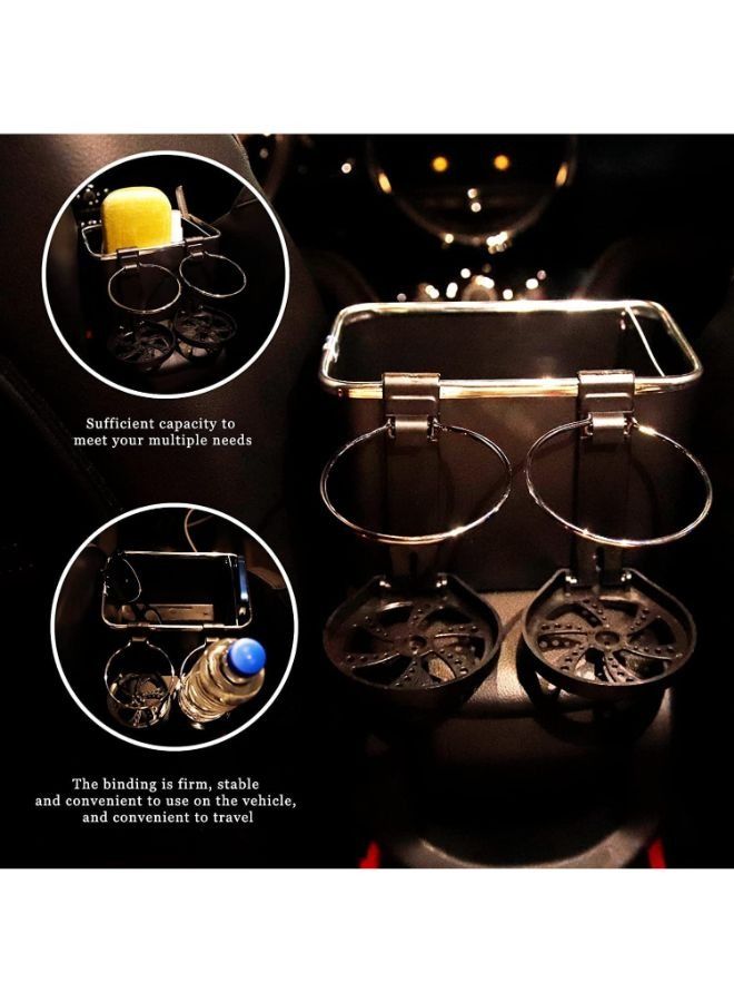 Vehicle-Mounted Tissue Coffee Cup Drink Holder Box Multifunctional Car Organizer for Cup and Bottles - Image 4