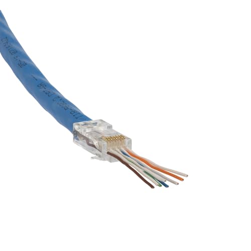 Klein Tools VDV826-704 Modular Data Plug for CAT6A and Larger Diameter CAT6 Indoor or Outdoor Ethernet Cable, 50 Pack - Image 3