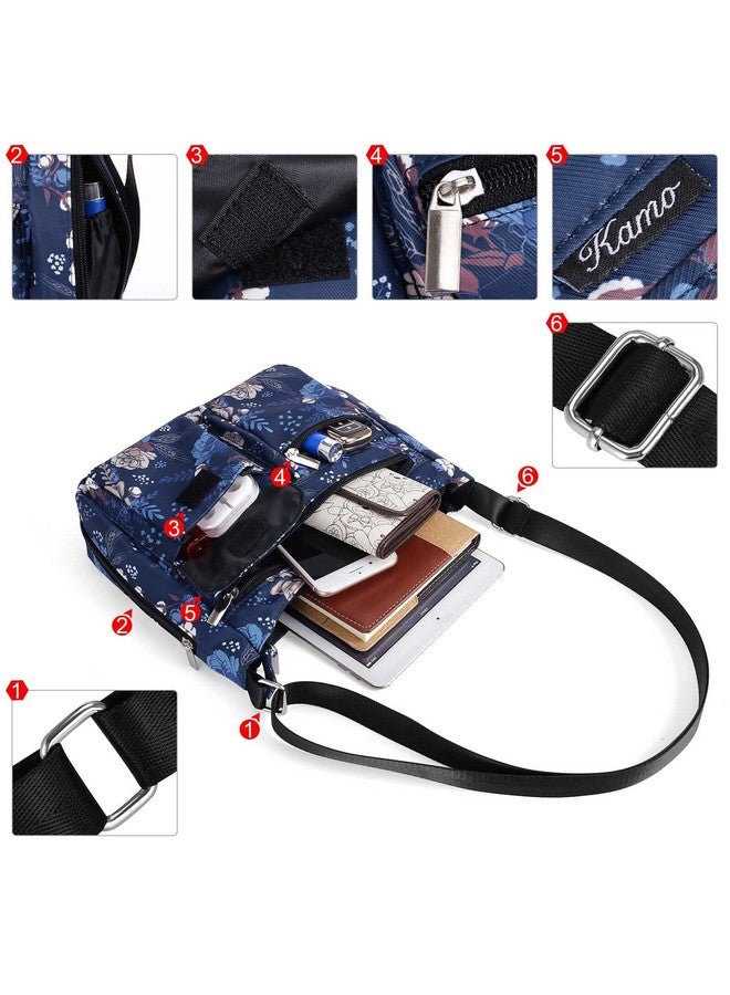 Kamo Crossbody Bag for Women - Multi-pocket Shoulder Bag Lightweight Messenger Bag Casual printed Purse Handbag Travel Bag - Image 3