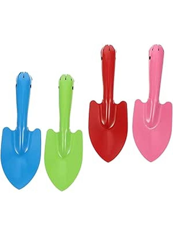 4Pcs Garden Trowel Set for Planting Digging Weeding and Soil Cultivation Mixed Color Design - Image 1