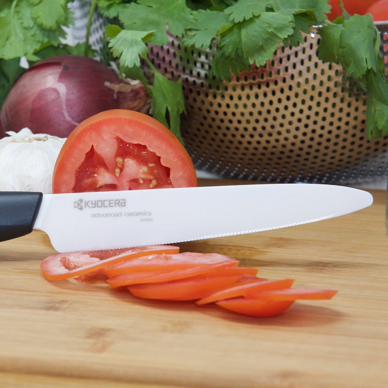 KYOCERA Kyocera Revolution Ceramic Kitchen Knife, 5-inch, White  - Image 3