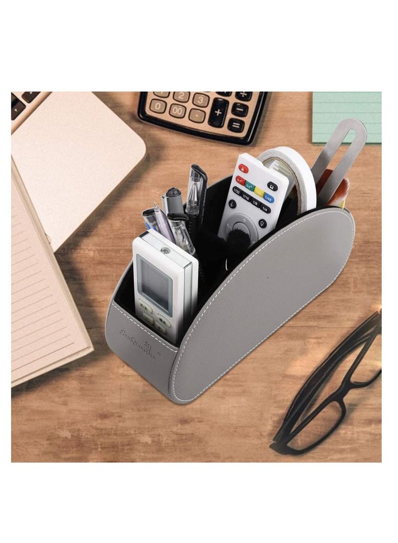 XiuWoo Desk Organiser Pen Holder Pencil Pots Compartment Stationery Storage Mobile Phone Remote Control Box for Home Office - Image 3