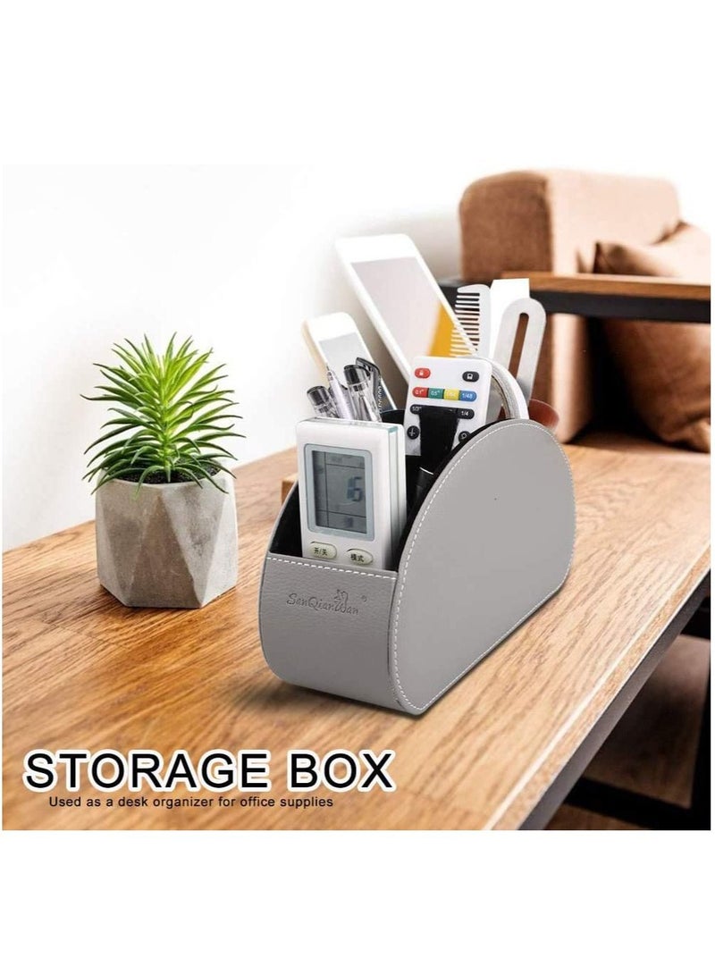 XiuWoo Desk Organiser Pen Holder Pencil Pots Compartment Stationery Storage Mobile Phone Remote Control Box for Home Office - Image 5
