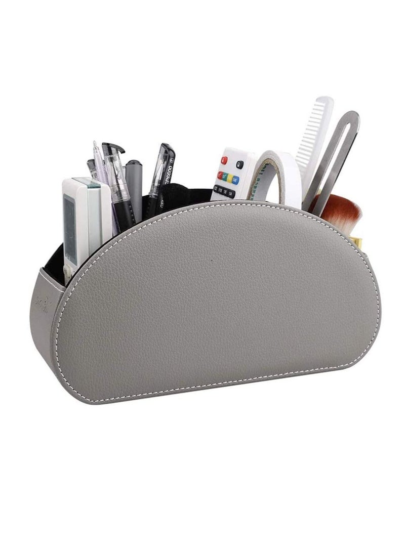 XiuWoo Desk Organiser Pen Holder Pencil Pots Compartment Stationery Storage Mobile Phone Remote Control Box for Home Office - Image 1