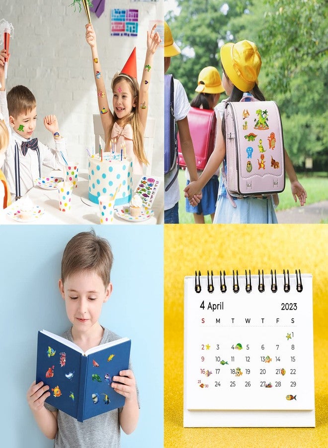 DaiUni 24 Sheets(400+) Fish 3D Puffy Stickers for Toddlers Kids, Bulk Preschool Sticker Sheets for Reward, Craft, Scrapbooking - Image 4