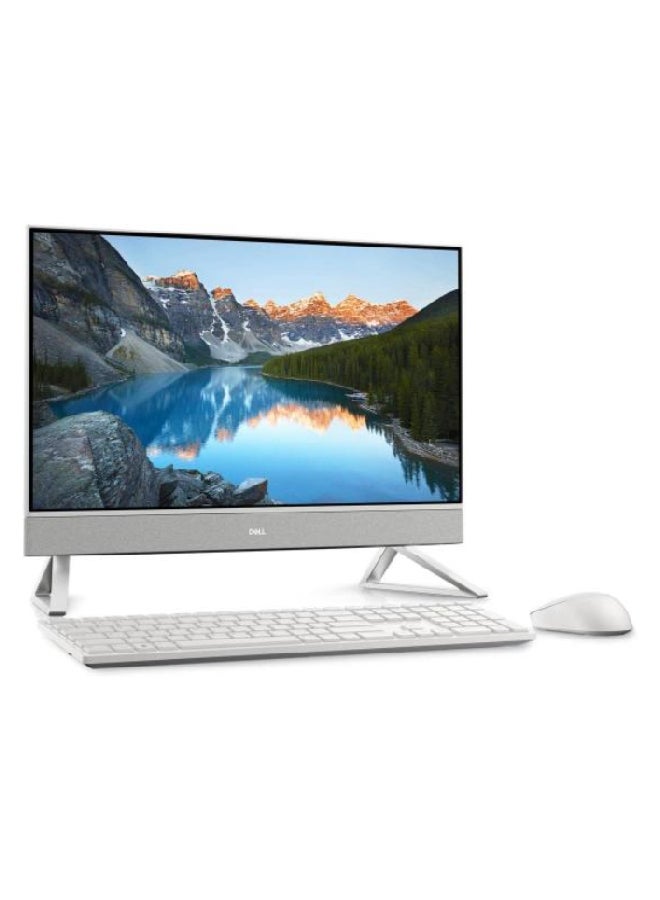 ديل جهاز كمبيوتر مكتبي متكامل Inspiron 5410 بشاشة 23.8 بوصة، معالج Core i5-1235U، ذاكرة وصول عشوائي 8 جيجابايت، قرص SSD بسعة 256 جيجابايت + قرص HDD بسعة 1 تيرابايت، نظام التشغيل Windows 11 Home، بطاقة رسومات Nvidia GeForce بسعة 2 جيجابايت، لون فضي إنجليزي اللغة الإنجليزية فضى - Image 2