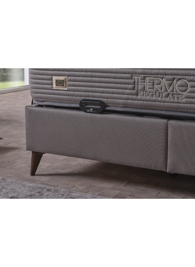 أمسى مرتبة ثيرمو ريغوليت بوكت معزول الفاخرة - ارتفاع 29 سم، تقنية التحكم في درجة الحرارة بالكريستال السائل، وجهين بشدتين مختلفتين، مضادة للبكتيريا، دعم مثالي، نوم مريح وصحي طوال العام - Image 2