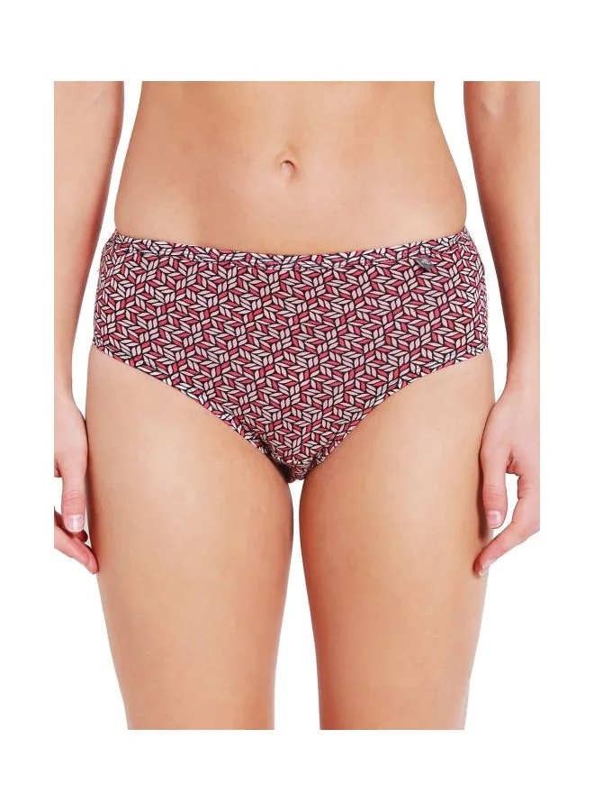 JOCKEY Jockey 1406 Women High Coverage Super Combed Cotton Mid Waist Hipster with Concealed Waistband and StayFresh Treatment Pack of 3