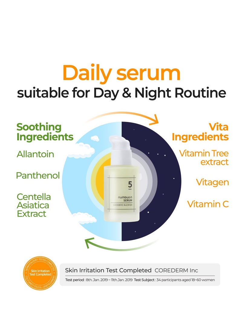 numbuzin numbuzin No.5 goodbye blemish serum vitamin C niacinamide antioxidant dark spots acne scars lightweight gel korean skin care for face 1.69 fl oz  - Image 5