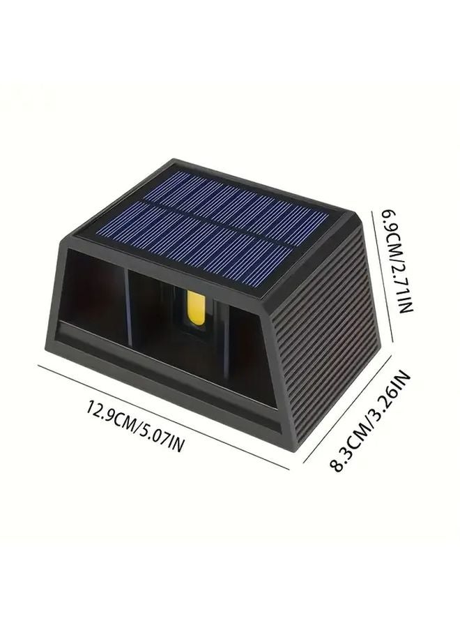 2pcs Solar Motion Sensor Outdoor Wall Lights Auto On Off NJ8032 White Light - Image 4