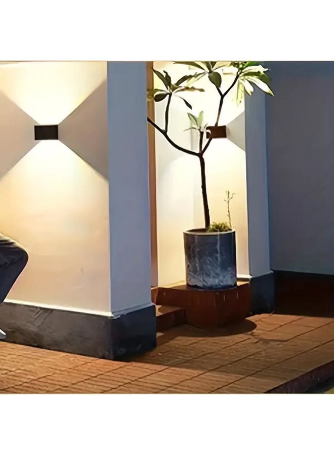 2pcs Solar Motion Sensor Outdoor Wall Lights Auto On Off NJ8032 White Light - Image 5