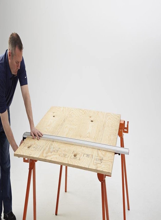 BORA 24” WTX Ruled Clamp Edge Saw Guide for Woodworking, Contractors, Carpenters and DIY, Guide for Circular Saws, 24 Inch Cutting Length, 545024 - Image 3