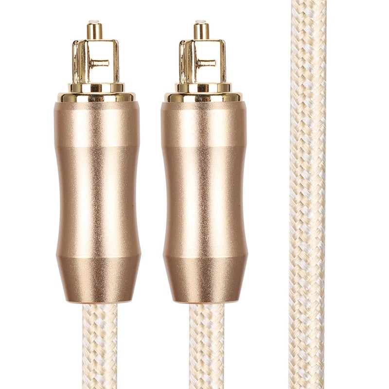Optical Fiber Audio Cable 3 Meters Aluminum Alloy Shell Gold-Plated Plug - High Speed Stable Transmission Toslink Cable for Home Theater TV Amplifier - Image 3