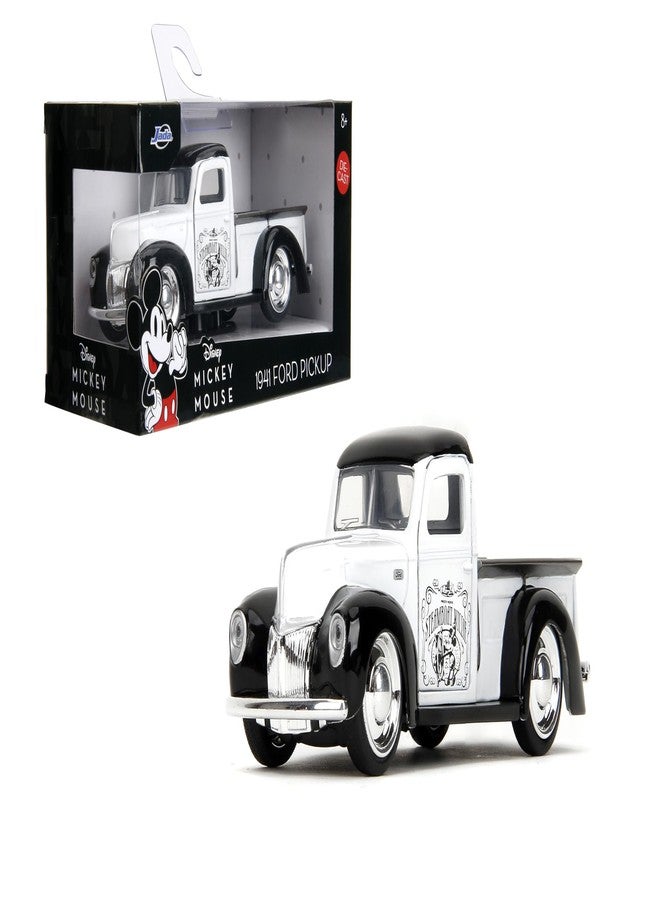 Jada Toys Disney Steamboat Willie 1941 Ford Pickup - Disney Mickey Mouse 1:32 Scale Die-Cast, Opening Doors, Rubber Tires - Collectible for Adults & Kids - Image 1