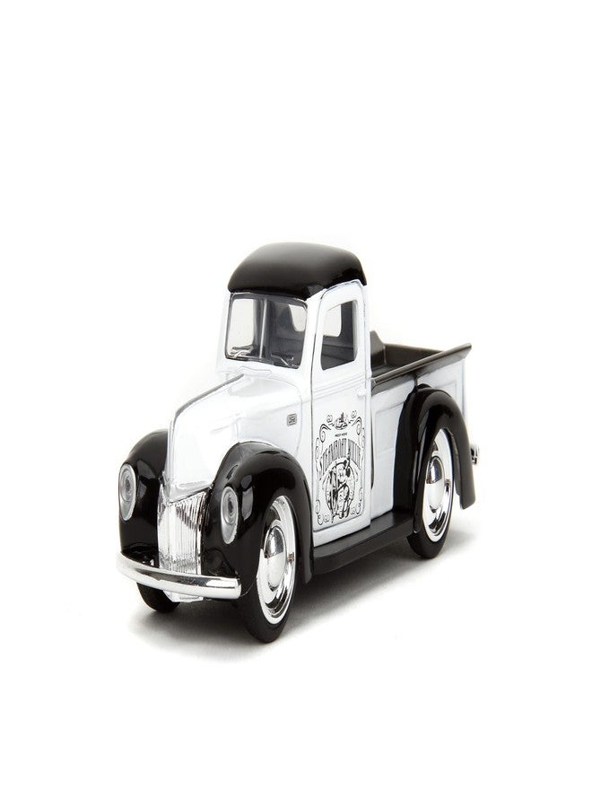 Jada Toys Disney Steamboat Willie 1941 Ford Pickup - Disney Mickey Mouse 1:32 Scale Die-Cast, Opening Doors, Rubber Tires - Collectible for Adults & Kids - Image 4