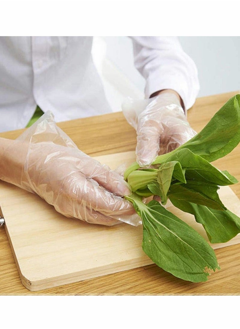 Generic - Disposable Plastic Gloves,  Plastic Food Safe Disposable Gloves, Polyethylene Clear Work Gloves(500 PCS) - Image 1