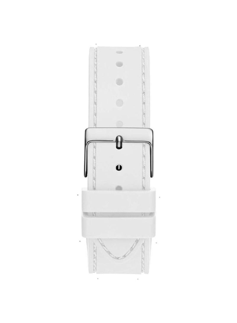 GUESS ساعة جيس النسائية متعددة الوظائف بحزام أبيض - GW0439L1 - Image 4