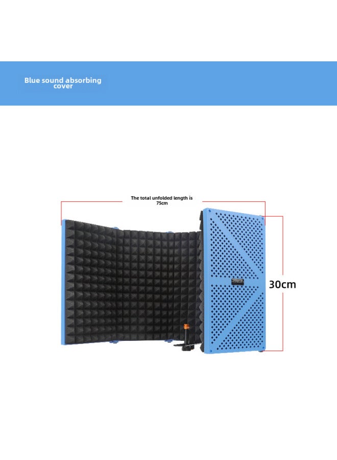 بث مباشر كاريوكي مكثف ميكروفون عزل صوتي قطعة قطن امتصاص الصوت لوحة عزل صوتي للميكروفون غلاف خمسة أبواب عازل للرياح - Image 1