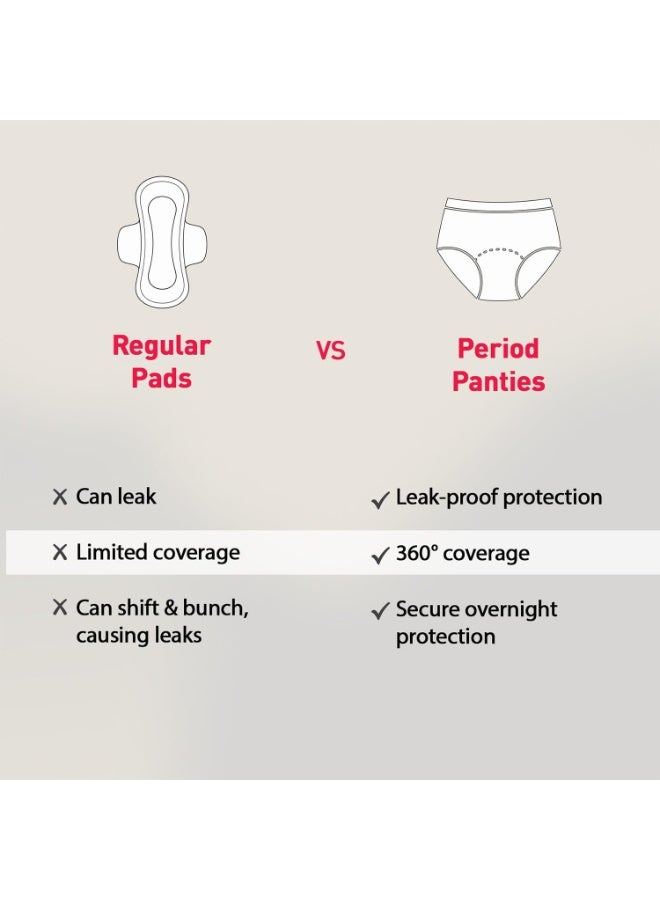 Sirona Disposable Period Panty for Girls & Women | L-XL (36-44 Inch | Pack of 10 | 360° Coverage for Stress Free Periods | Leakage Protection for Heavy Flow | Rash Free - Image 2