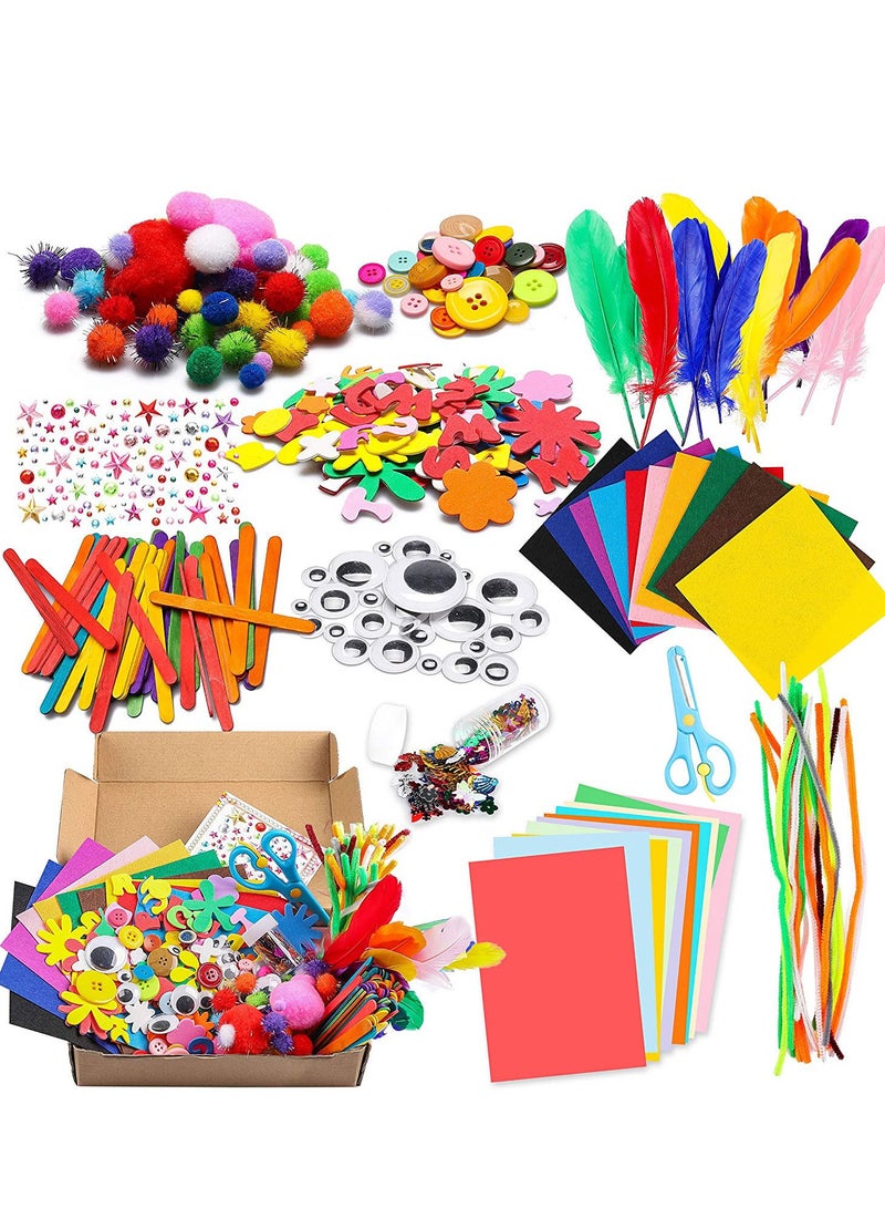 CALL PLAY Arts and Craft Colourful Supplies Kit For Kids, 4+ Years, 150+Piece - Image 1