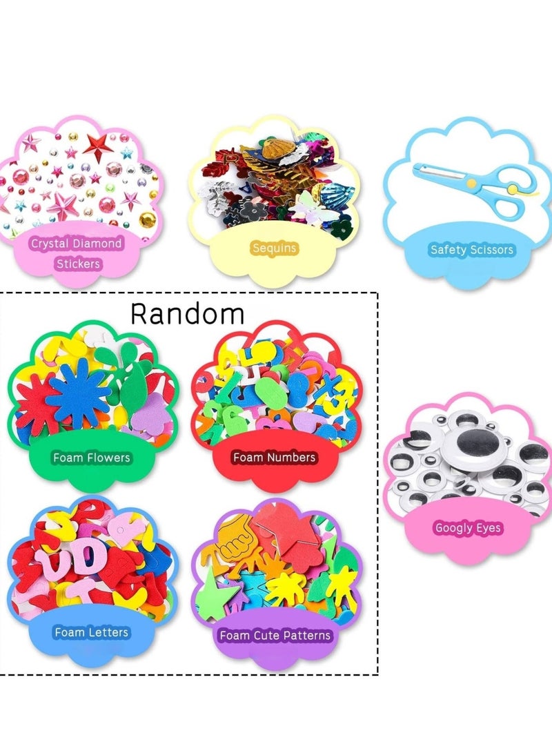 CALL PLAY Arts and Craft Colourful Supplies Kit For Kids, 4+ Years, 150+Piece - Image 3