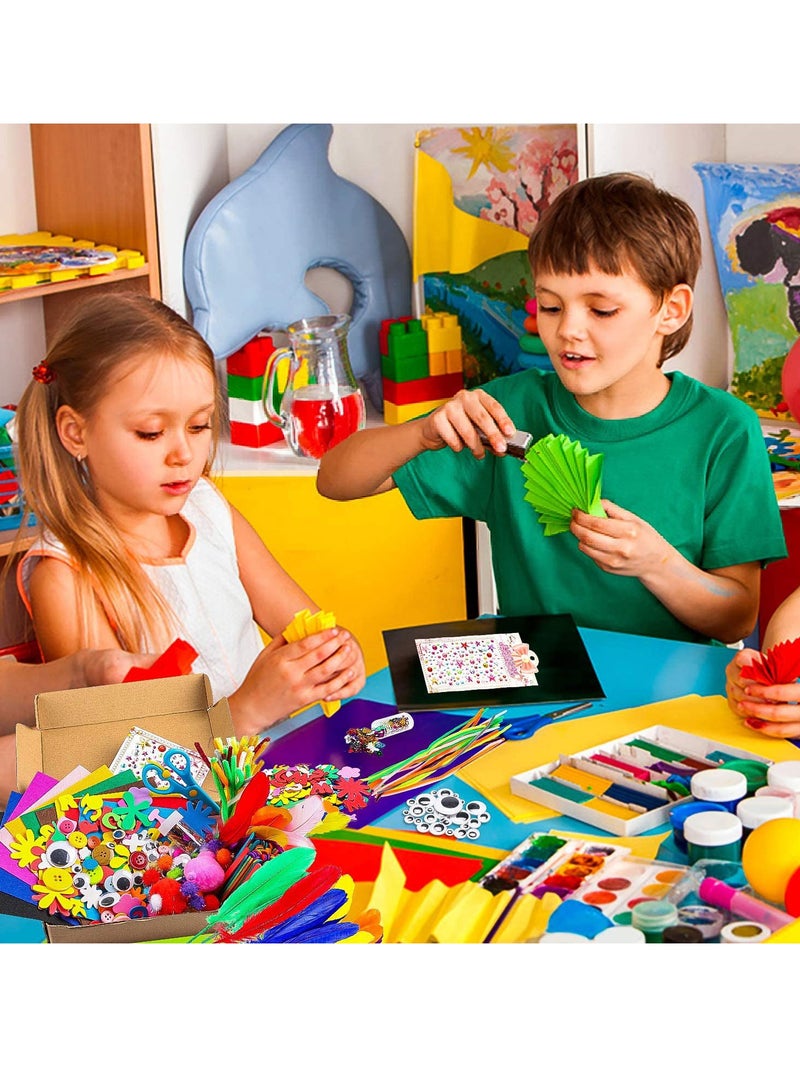 CALL PLAY Arts and Craft Colourful Supplies Kit For Kids, 4+ Years, 150+Piece - Image 2