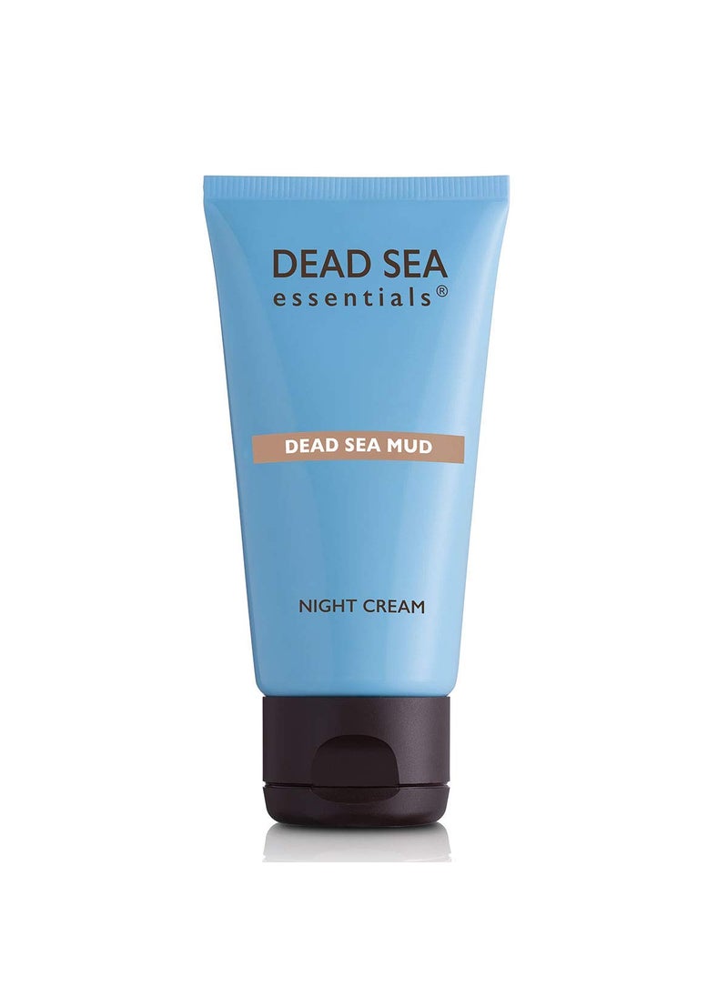 Dead Sea Essentials - Dead Sea Essentials Mud Night Cream Hydrating Moisturizing Vegan Skin Care Cruelty free  169 Fl oz 50 ml - Image 1