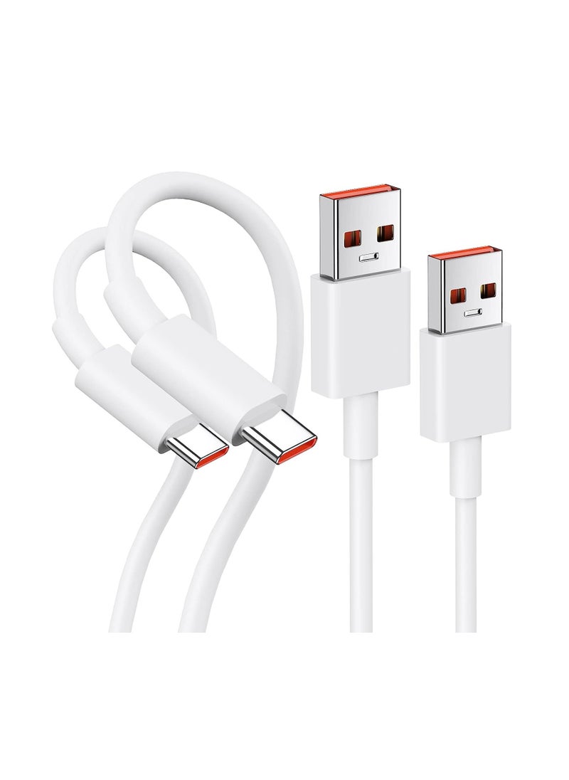 Generic - 2Packs USB C Charger Cable 1M for Xiaomi 13T Pro, Fast Charger Cable 120W 3A, 67W Turbo Charging Cable Type C Cable for Redmi Note 14 13 12 Pro 11 10 Pro POCO X6 X6 Pro M6 Xiaomi 15 14 14T 13 Pro 13 12T Pro 12 Redmi K80 K70 K60 - Image 1