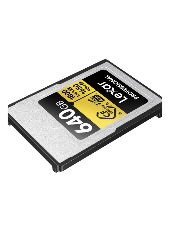 Lexar 640GB Professional GOLD CFexpress 4.0 Type A Memory Card - Image 4