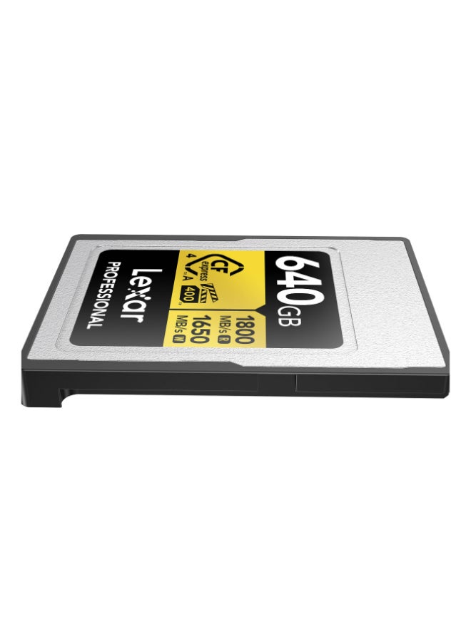 Lexar 640GB Professional GOLD CFexpress 4.0 Type A Memory Card - Image 5