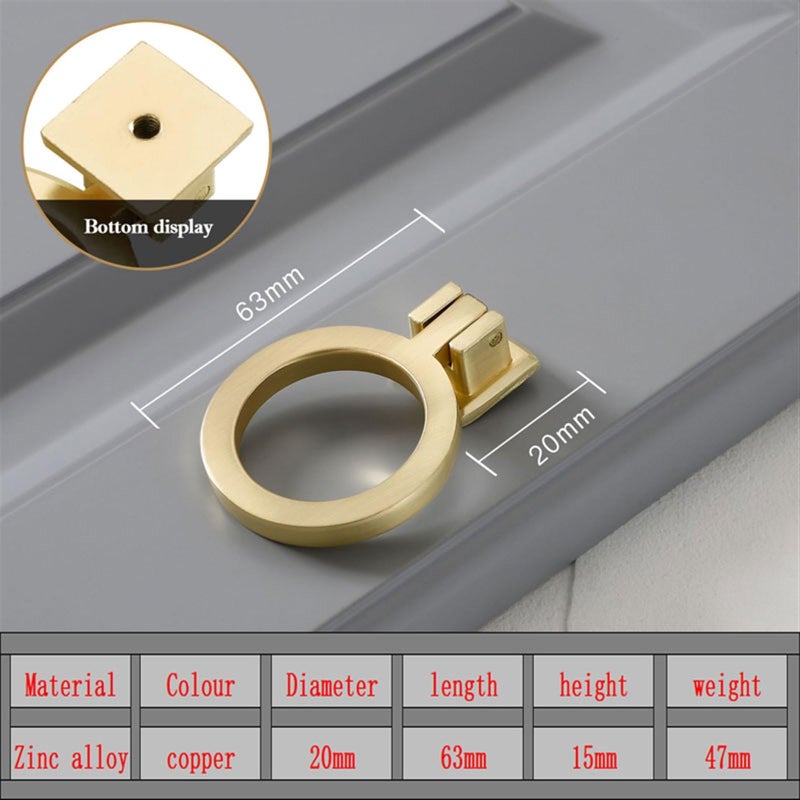 Vintage Gold Cabinet Pulls Solid Zinc Alloy Kitchen Cupboard Drawer Knobs Color 2219 - Image 3