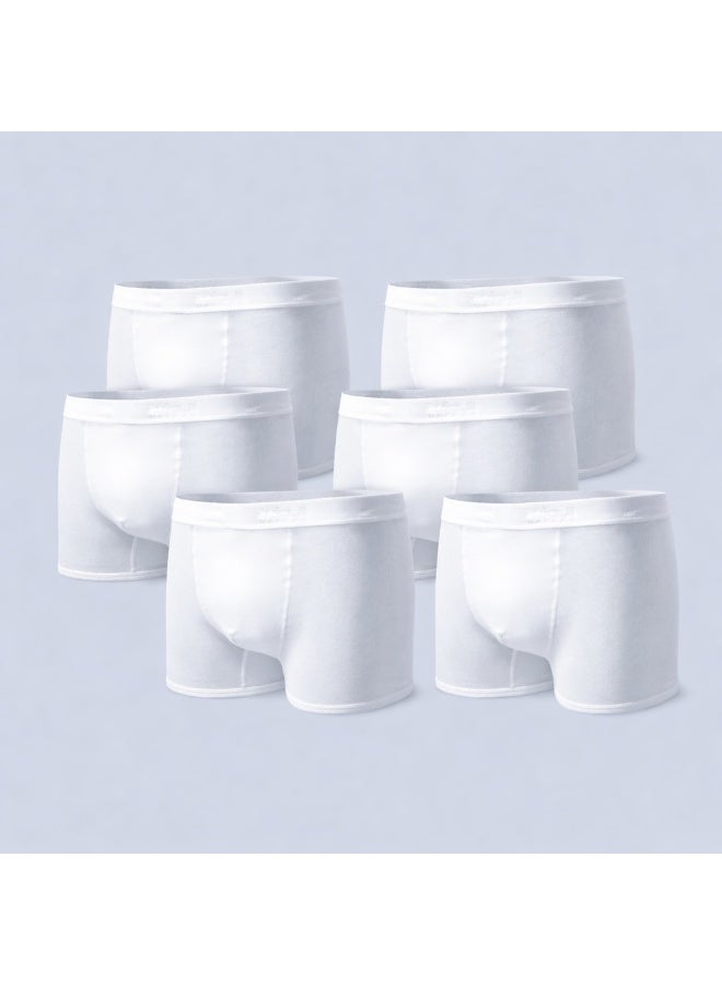 الدفه سروال رجالي قطن أبيض قصير من الدفه( 6 قطعة) - Image 2