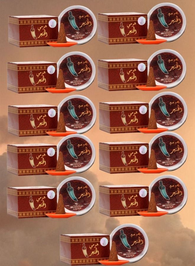 11 قطع بخور هرمي الخنجر بانافع للعود 50 جرام