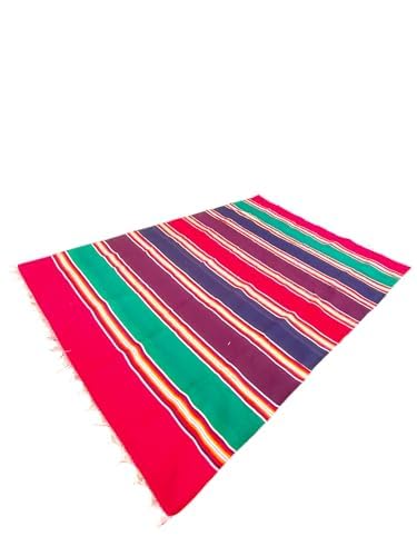 JYOTI HOME ELEGANCE JYOTI HOME ELEGANCE Special Edition Solapur Satranji Cotton Carpet Dari Galicha Jamkhani for Diwali Festive Seasons Pack of 1 Multicolour 5 7ft  - Image 2