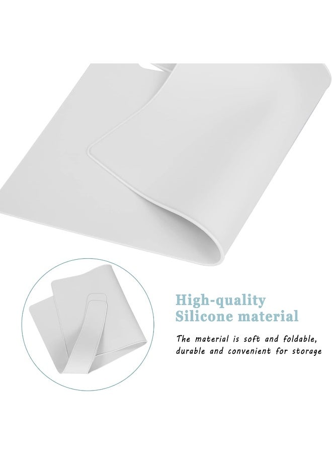 Lomgwumy Lomgwumy High Chair Placemat, Long Lasting High Chair Placemat Silicone, Clean and Hygienic, Suitable for IKEA Antilop Highchai, for Toddlers and Babies (White)  - Image 4