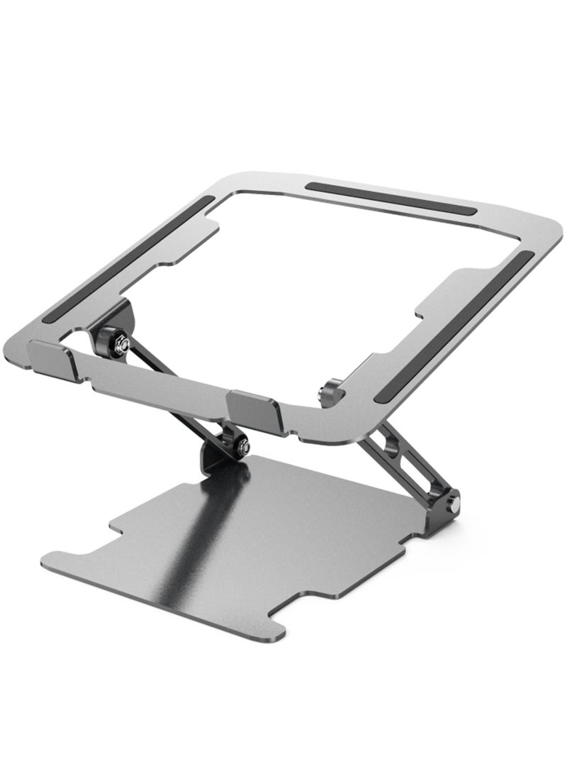 بلو أوشن حامل كمبيوتر محمول قابل للتعديل من Blue Ocean ، حامل كمبيوتر محمول محمول ، حامل كمبيوتر محمول من الألومنيوم للمكتب قابل للطي ، حامل كمبيوتر محمول مريح لجهاز MacBook Air Pro و Dell XPS و HP (10-17.5 '' - Image 1