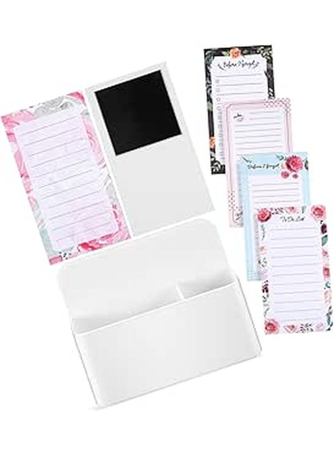 Magnetic Refrigerator Notepad With Pen Holder Grocery To Do List Memo Pad - Image 1