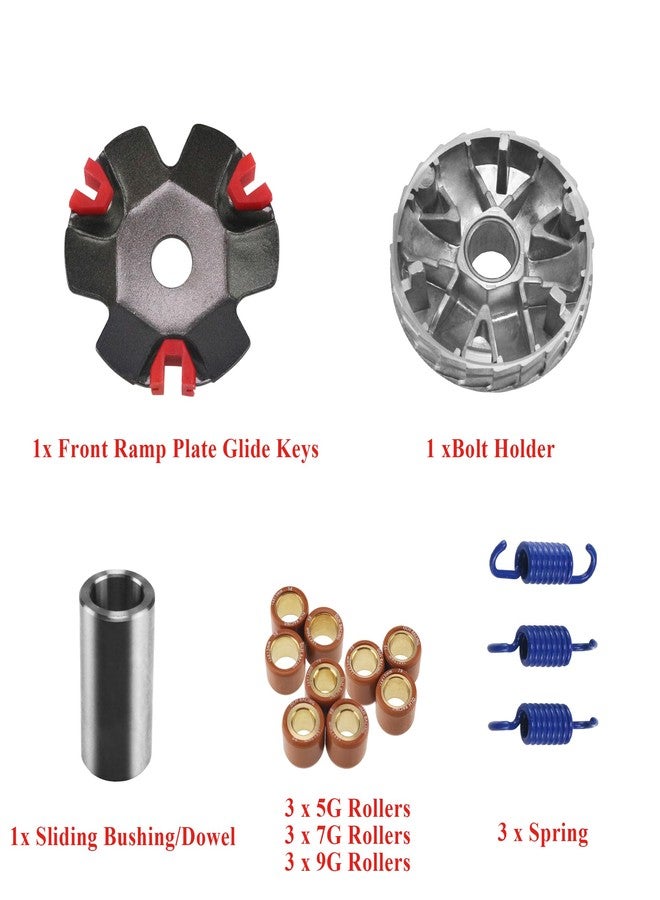 MFC·passion GY6 125cc 150cc Engine Performance with High Performance Racing Variator Kit and 13g Roller Weights and Perfect for Chinese 4-Stroke 152QMI 157QMJ Engines. - Image 2