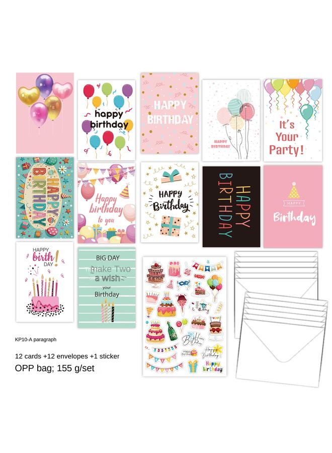 الأزرق جي دبليو بطاقة عيد ميلاد birthday بطاقة مكتوبة بخط اليد - Image 1