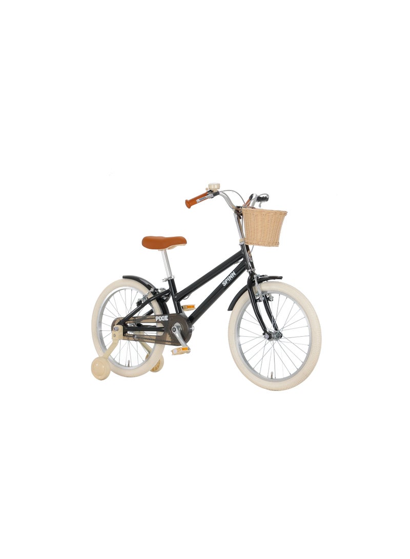SPINN Pixie 1 Kids 20″ Bike Black — Aluminum Frame, 1 Speed, Training Wheels, for Ages 6–10 - Image 2