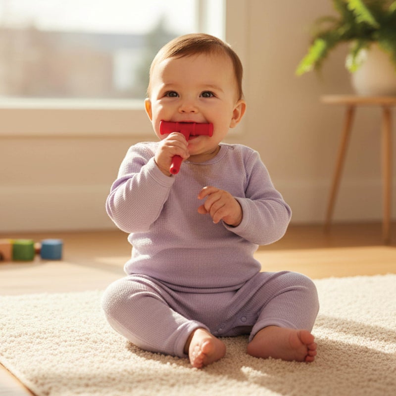 Chewy Tubes - Oral Motor Chewing Tool, Safe, Non-Toxic, Latex & Phthalate Free, Red, 2 Pack - Image 2